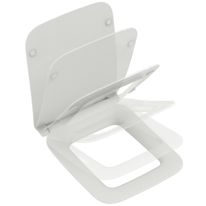 Immagine di Ideal Standard STRADA II sedile slim con sedili a chiusura rallentata, colore bianco T360101