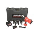 Immagine di Ridgid RP 340-B Pressatrice a batteria completo di ganasce V 15-18-22 mm, caricabatteria da 230V, batteria A Li-Ion 18V 2.0 e cassetta di trasporto  43243