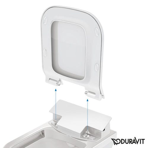 Immagine di Duravit SENSOWASH® Slim per HAPPY D.2, sedile elettronico, colore bianco 611300002304300