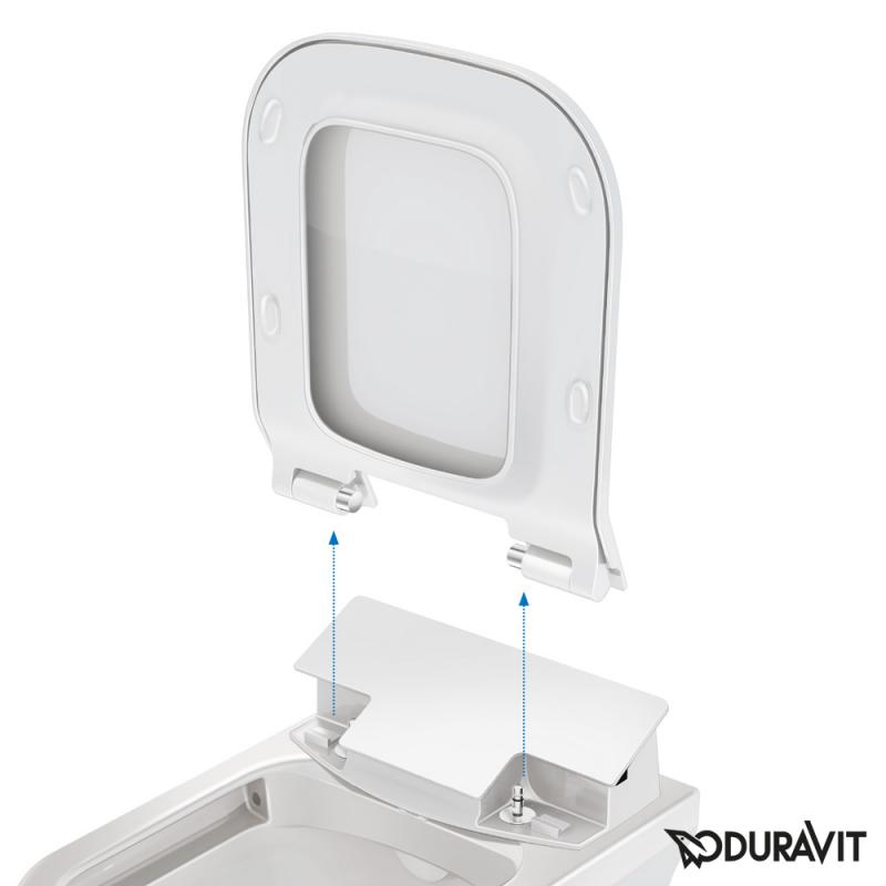 Immagine di Duravit SENSOWASH® Slim per HAPPY D.2, sedile elettronico, colore bianco 611300002304300