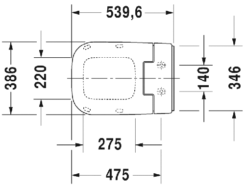 Immagine di Duravit SENSOWASH® Slim per P3 Comforts, sedile elettronico, colore bianco 611400002304300