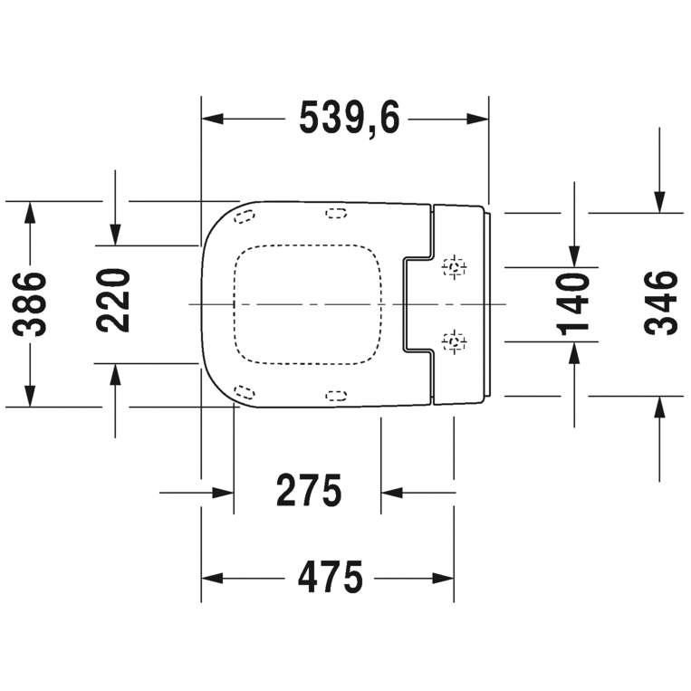 Immagine di Duravit SENSOWASH® Slim per P3 Comforts, sedile elettronico, colore bianco 611400002304300