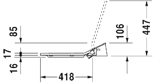 Immagine di Duravit SENSOWASH® Slim per P3 Comforts, sedile elettronico, colore bianco 611400002304300