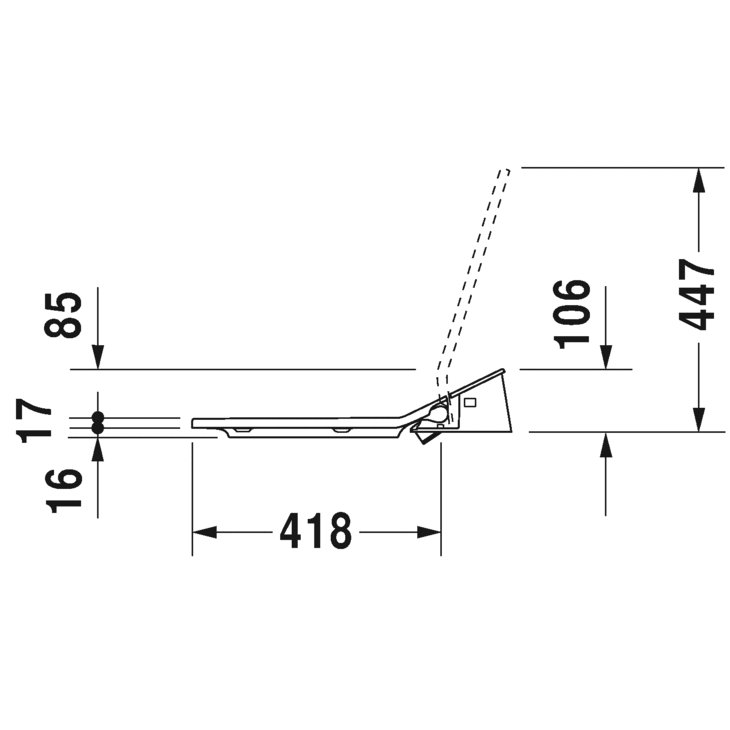 Immagine di Duravit SENSOWASH® Slim per P3 Comforts, sedile elettronico, colore bianco 611400002304300