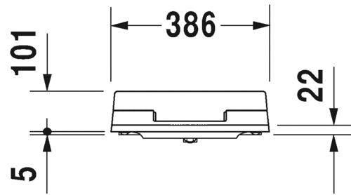 Immagine di Duravit SENSOWASH® Slim per P3 Comforts, sedile elettronico, colore bianco 611400002304300