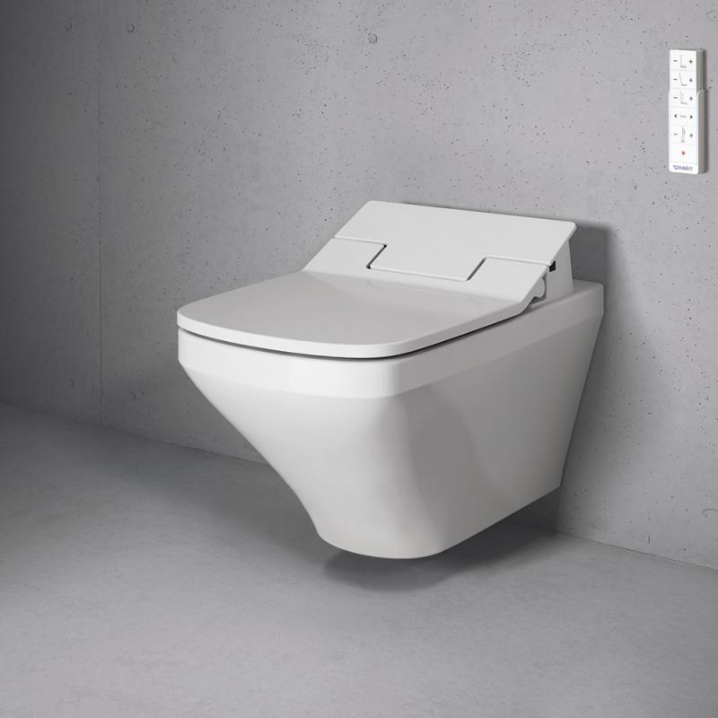 Immagine di Duravit SENSOWASH® vaso sospeso DuraStyle a cacciata, solo in abbinamento a SensoWash, UWL classe 1, colore bianco 2537590000