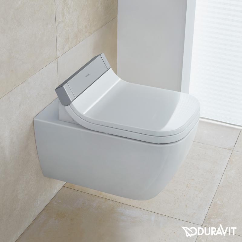 Immagine di Duravit SENSOWASH® vaso sospeso Happy D.2 a cacciata, senza brida, solo in abbinamento a SensoWash, UWL classe 1, colore bianco 2550590000