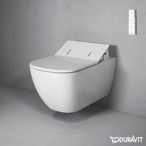 Immagine di Duravit SENSOWASH® vaso sospeso Happy D.2 a cacciata, senza brida, solo in abbinamento a SensoWash, UWL classe 1, colore bianco 2550590000