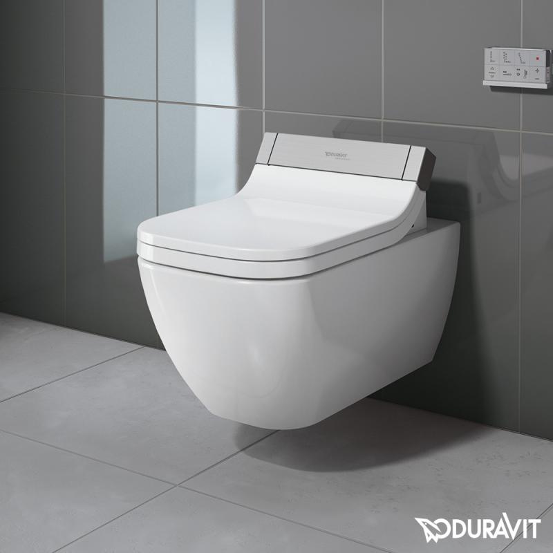 Immagine di Duravit SENSOWASH® vaso sospeso Happy D.2 a cacciata, senza brida, solo in abbinamento a SensoWash, UWL classe 1, colore bianco 2550590000