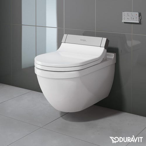 Immagine di Duravit SENSOWASH® vaso sospeso Starck 3 a cacciata, solo in abbinamento a SensoWash, UWL classe 1, colore bianco 2226590000