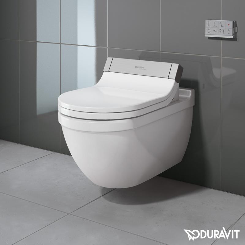Immagine di Duravit SENSOWASH® vaso sospeso Starck 3 a cacciata, solo in abbinamento a SensoWash, UWL classe 1, colore bianco 2226590000