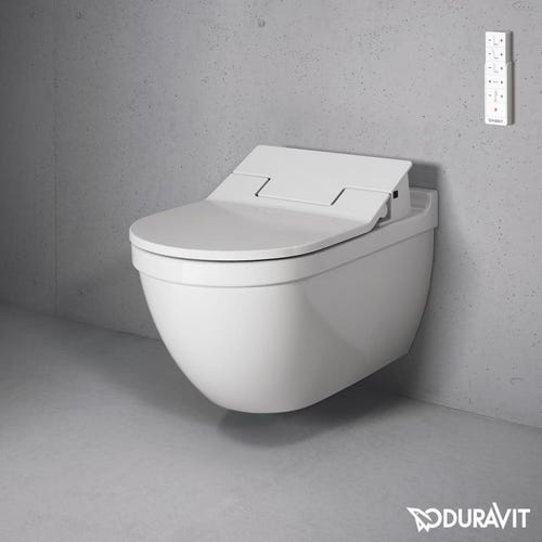 Immagine di Duravit SENSOWASH® vaso sospeso Starck 3 a cacciata, solo in abbinamento a SensoWash, UWL classe 1, colore bianco 2226590000