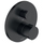 Duravit C.1 miscelatore termostatico rotondo per doccia, a 2 utenze, con valvola d'arresto, colore nero finitura opaco C14200014046