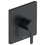 Immagine di Duravit C.1 miscelatore monocomando quadrato, a incasso, per doccia, colore nero finitura opaco C14210009046