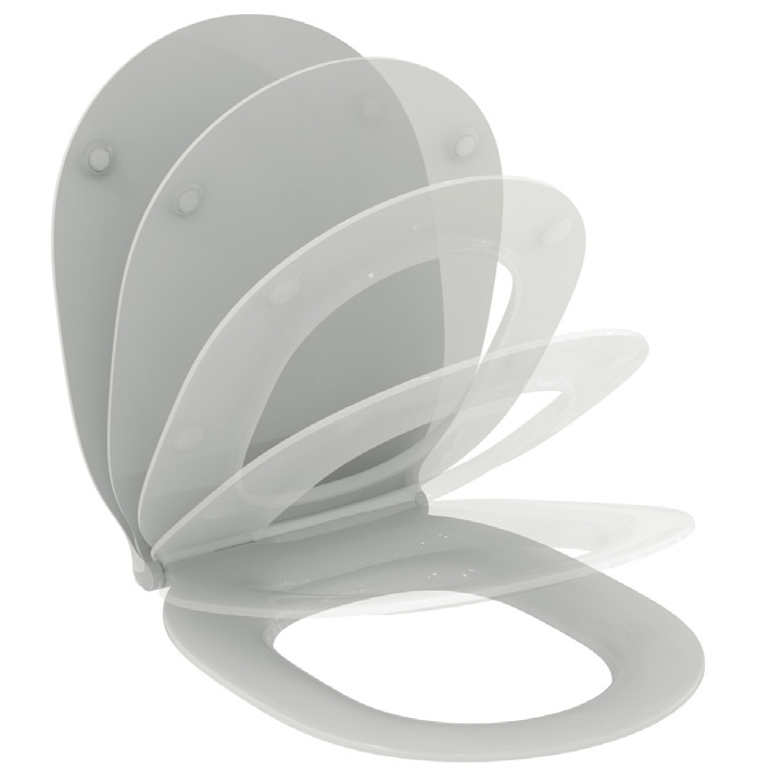 Immagine di Ideal Standard CONNECT AIR sedile slim con chiusura rallentata, colore bianco E036601