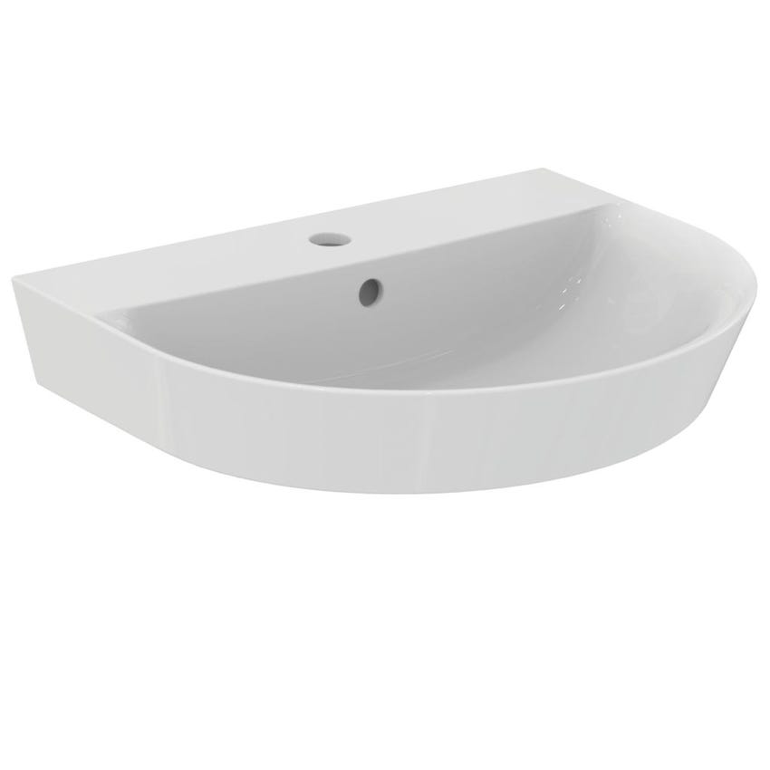 Immagine di Ideal Standard CONNECT AIR lavabo Arc 65 cm monoforo, con troppopieno, colore bianco E135501