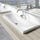 Kaldewei SILENIO lavabo da appoggio L.90 P.46 cm, altezza del bordo 4 cm, monoforo, con troppopieno, colore bianco alpino 904006013001