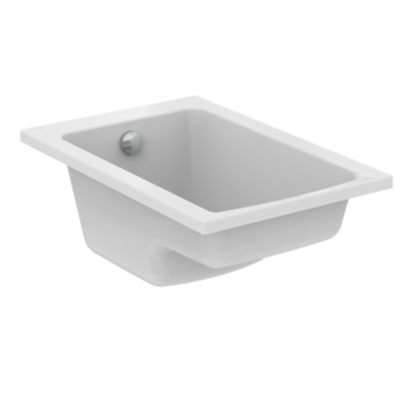 Immagine di Ideal Standard CONNECT vasca L.130 P.70 cm rettangolare, da incasso, con seduta, colore bianco E124001