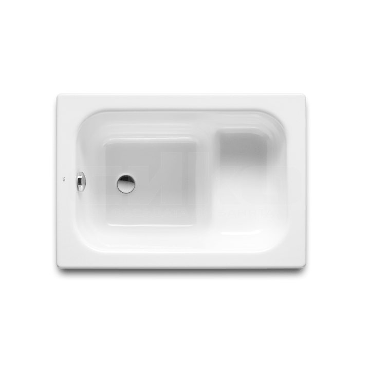 Immagine di Ideal Standard CONNECT vasca L.120 P.70 cm rettangolare, da incasso, con seduta, colore bianco E123901