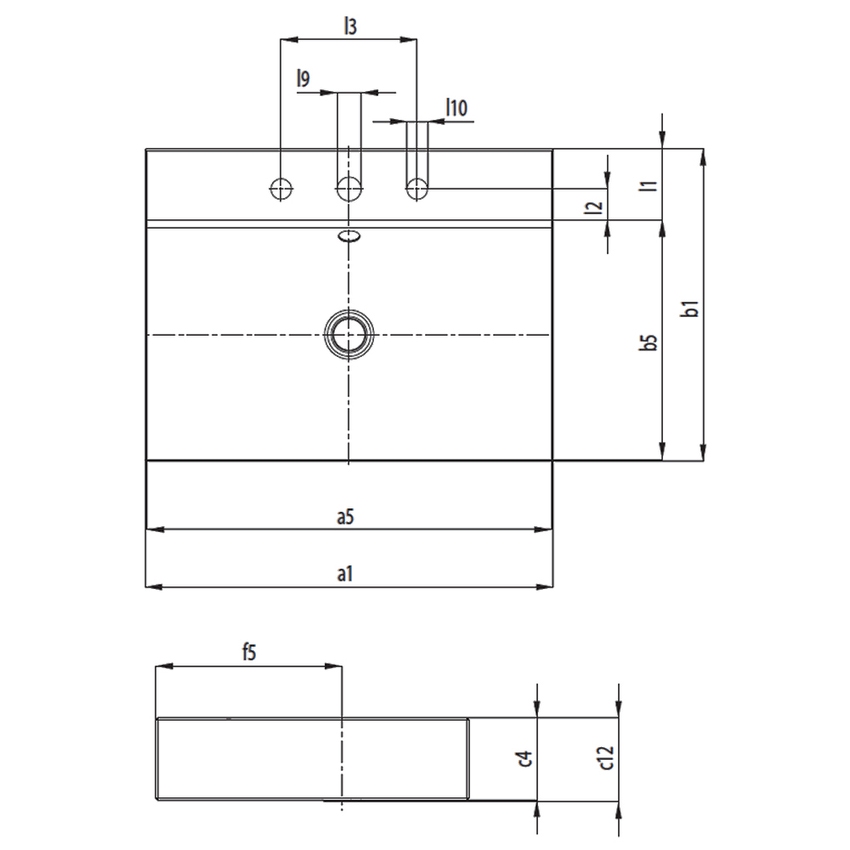 Immagine di Kaldewei SILENIO lavabo da appoggio L.60 P.46 cm, altezza del bordo 12 cm, mono foro, senza troppopieno, colore bianco alpino 904106303001