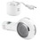 Immagine di Grohe Aquatunes Speaker altoparlante Bluetooth PHILIPS, resistente all'acqua, resistente agli urti, base per ricarica a induzione e adattatore per aste doccia finitura bianco 26268LV0