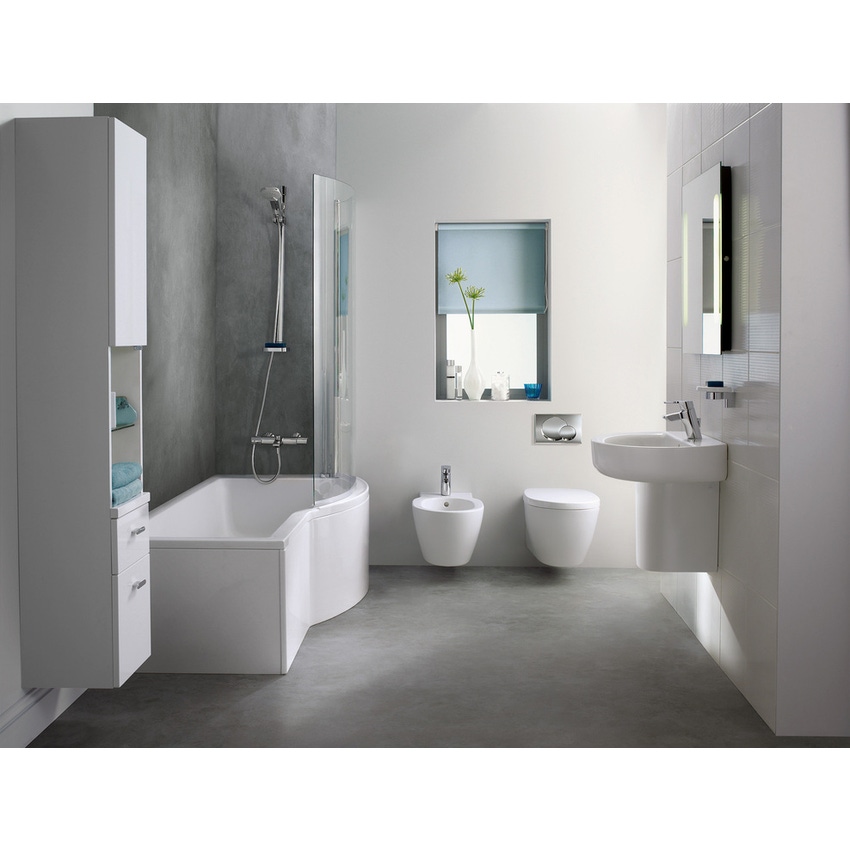 Immagine di Ideal Standard CONNECT SPACE sedile per vaso con cerniere in acciaio, colore bianco E129001