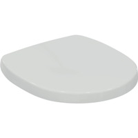 Immagine di Ideal Standard CONNECT SPACE sedile per vaso con cerniere in acciaio, colore bianco E129001
