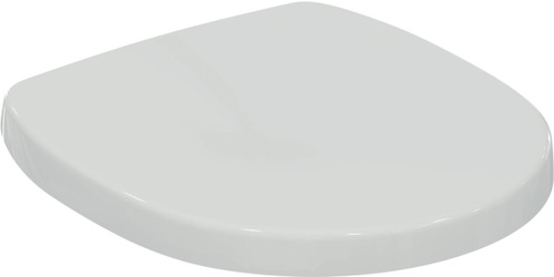 Immagine di Ideal Standard CONNECT SPACE sedile per vaso con cerniere in acciaio, colore bianco E129001