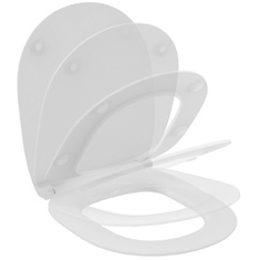 Immagine di Ideal Standard CONNECT SPACE sedile slim per vaso con chiusura rallentata, colore bianco E772401