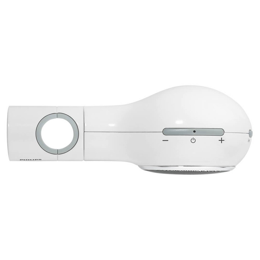 Immagine di Grohe Aquatunes Speaker altoparlante Bluetooth PHILIPS, resistente all'acqua, resistente agli urti, base per ricarica a induzione e adattatore per aste doccia finitura bianco 26268LV0