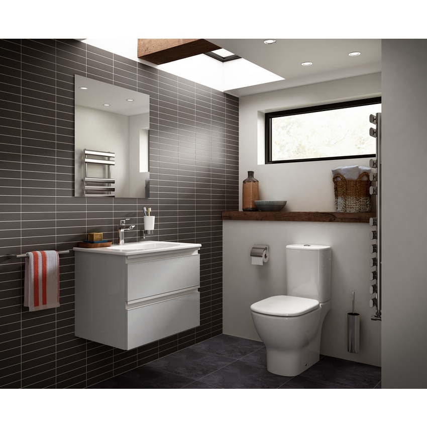 Immagine di Ideal Standard TESI lavabo top L.60 cm monoforo, con troppopieno, colore bianco T351001