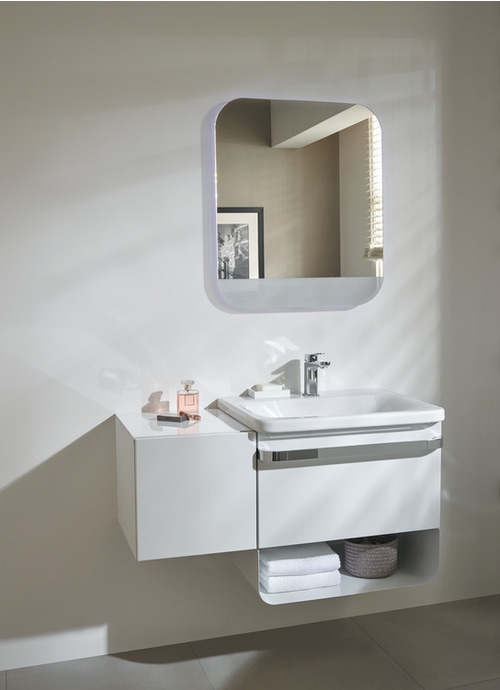 Immagine di Ideal Standard TONIC II lavabo top 60 cm monoforo, senza troppopieno, colore bianco K083701