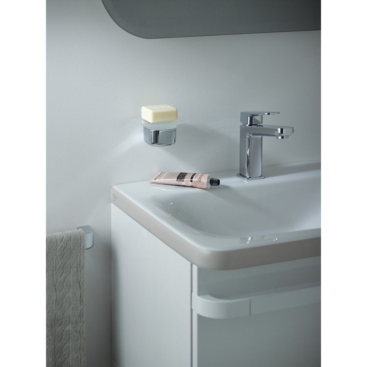 Immagine di Ideal Standard TONIC II lavabo top 60 cm monoforo, senza troppopieno, colore bianco K083701