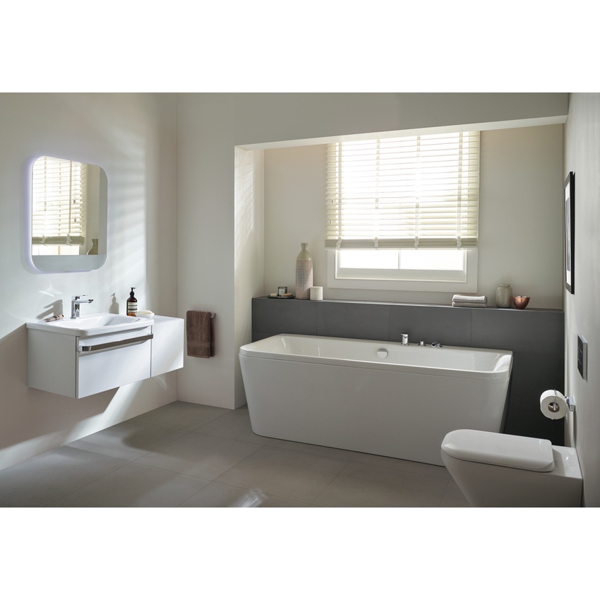 Immagine di Ideal Standard TONIC II lavabo top 60 cm monoforo, senza troppopieno, colore bianco K083701