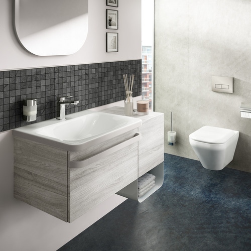Immagine di Ideal Standard TONIC II lavabo top 60 cm monoforo, senza troppopieno, colore bianco K083701