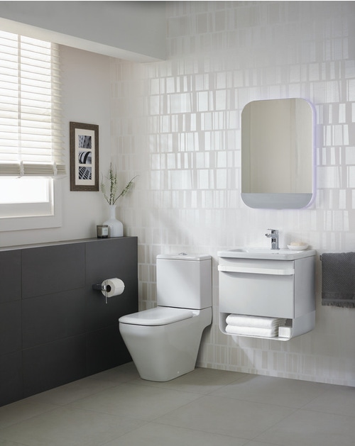 Immagine di Ideal Standard TONIC II lavabo top 60 cm monoforo, senza troppopieno, colore bianco K083701