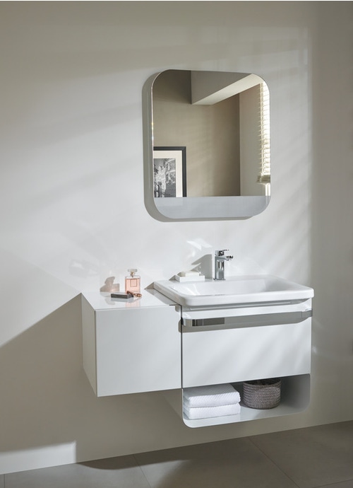 Immagine di Ideal Standard TONIC II lavabo top 60 cm monoforo, senza troppopieno, colore bianco K083701