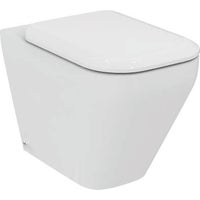 Immagine di Ideal Standard TONIC II vaso a pavimento filo parete AquaBlade®, completo di sedile slim a chiusura rallentata, colore bianco K317301