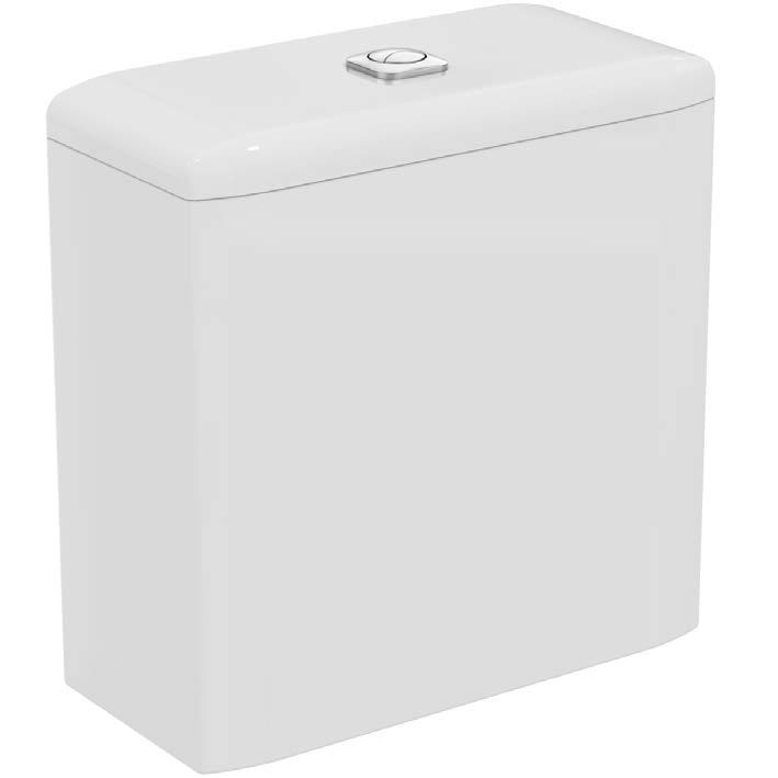 Immagine di Ideal Standard TONIC II cassetta a entrata bassa completa di batteria double flush, colore bianco K404901