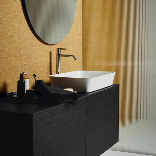 Immagine di Ideal Standard IPALYSS lavabo da appoggio 65 cm, senza troppopieno, senza piletta, colore bianco finitura lucido E188601