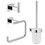 Immagine di Grohe Essentials Cube  Set accessori (3 in 1) per bagni di esercizi pubblici, finitura cromata, fissaggio nascosto 40757001