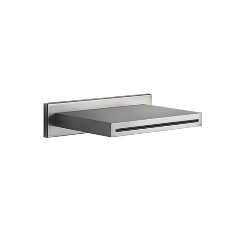 Immagine di Gessi SHOWER bocca doccia a parete a cascata, finitura steel brushed 20293#239