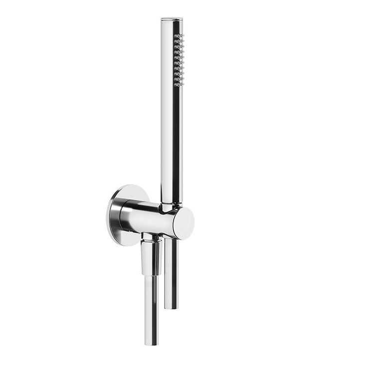 Gessi ANELLO set doccia con presa acqua, doccetta anticalcare e flessibile, 150 cm, finitura aged bronze 63329#187