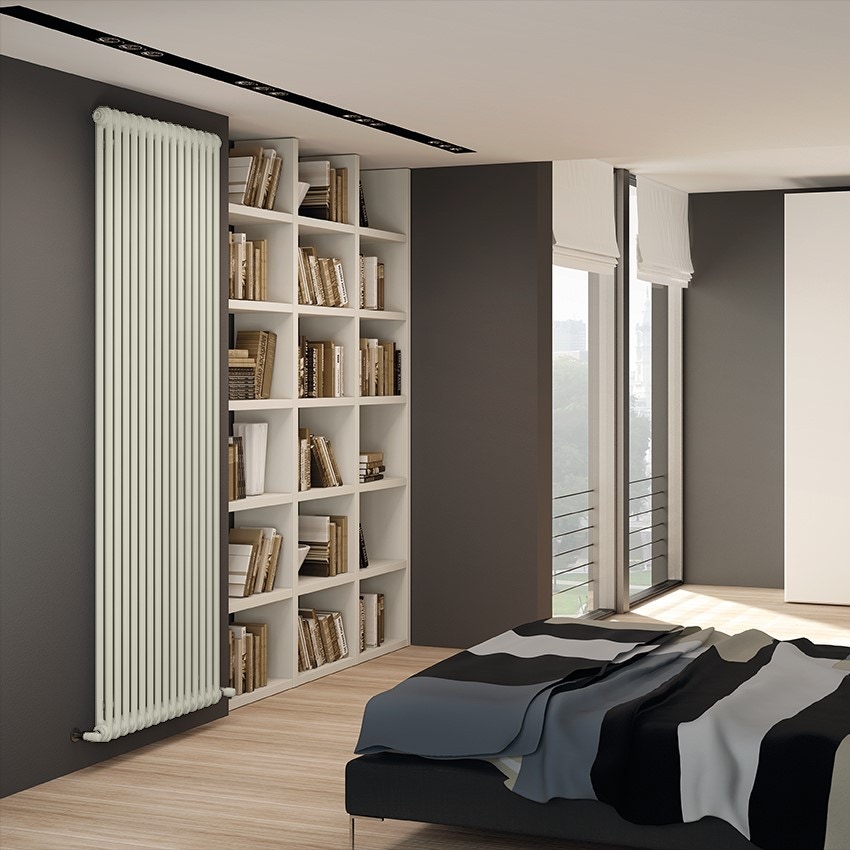 Immagine di Irsap TESI 2 radiatore 4 elementi H.180 L.18 P.6,5cm, colore bianco finitura opaco RT2180004J8IR02N