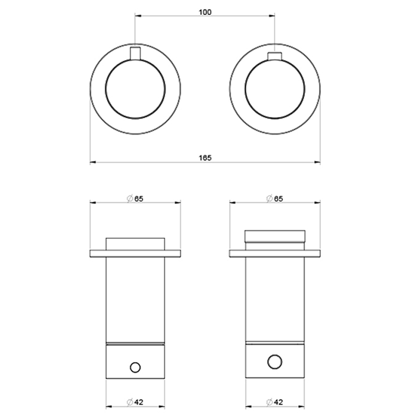 Immagine di Gessi SHOWER miscelatore termostatico per doccia, a parete, 3 uscite, senza corpo incasso, finitura finox brushed nickel 63335#149