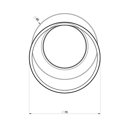 Immagine di Gessi ANELLO miscelatore a parete 1 uscita, senza corpo incasso, finitura copper PVD 63361#030