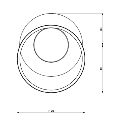 Immagine di Gessi ANELLO comando remoto lavabo/doccia, a parete, 1 uscita, finitura cromo 63409#031
