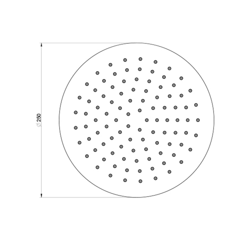 Immagine di Gessi SHOWER soffione a soffitto orientabile, finitura cromo 63452#031