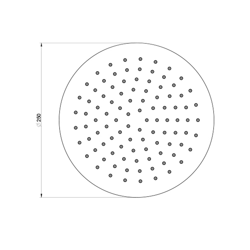 Immagine di Gessi SHOWER soffione a soffitto orientabile, finitura cromo 63452#031