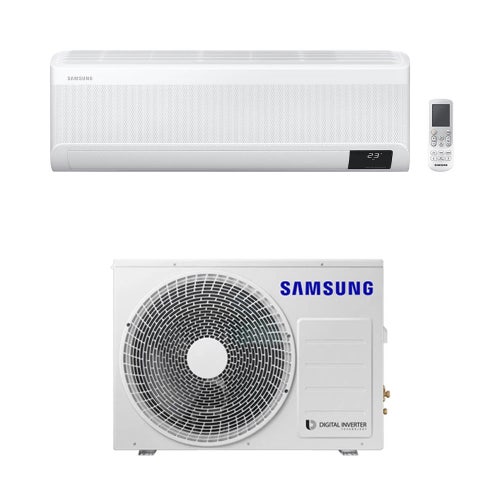Immagine di Samsung PARETE WINDFREE DELUXE ALTA EFFICIENZA Climatizzatore a parete monosplit inverter | unità esterna 5 kW unità interna 18000 BTU AC052BXAPKG/EU+AC052BNAPKG/EU
